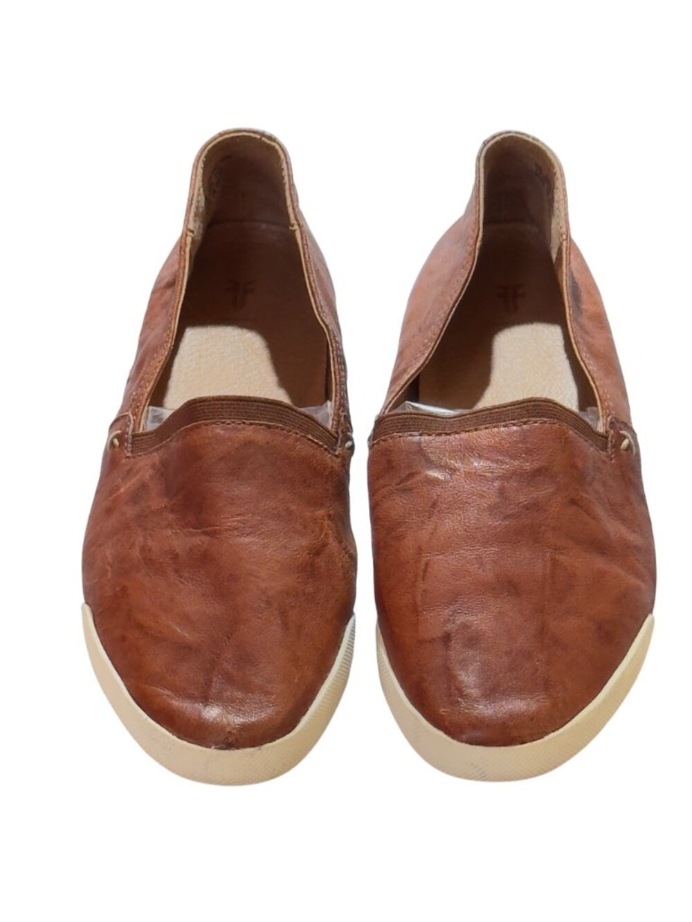FRYE Melanie Women's Slip On Leather Shoes 9M Brown With Rubber Sole - Picture 10 of 10